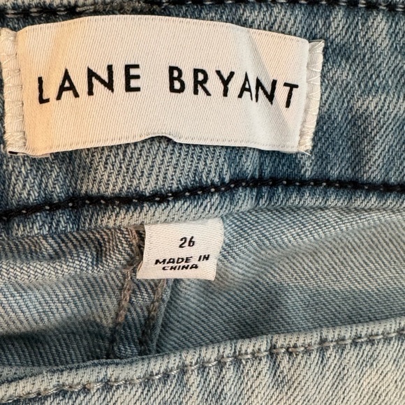 LANE BRYANT Signature Fit High Rise Skinny Jeans Light Wash Size 26 NEW - Picture 7 of 9